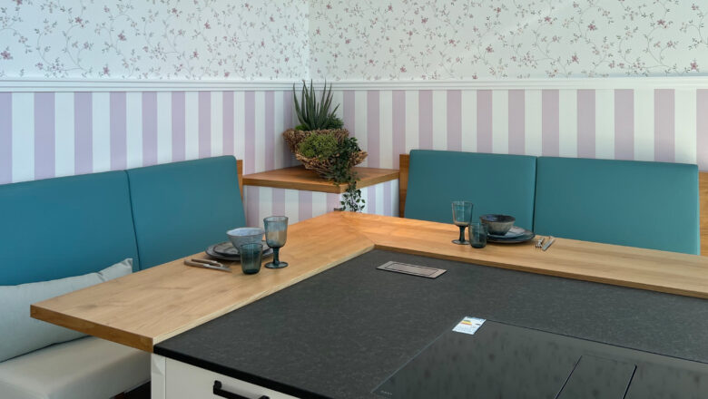 Sitzecke an Landhaus-Küche