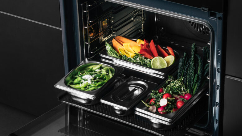 Gemüse im Dampfbackofen