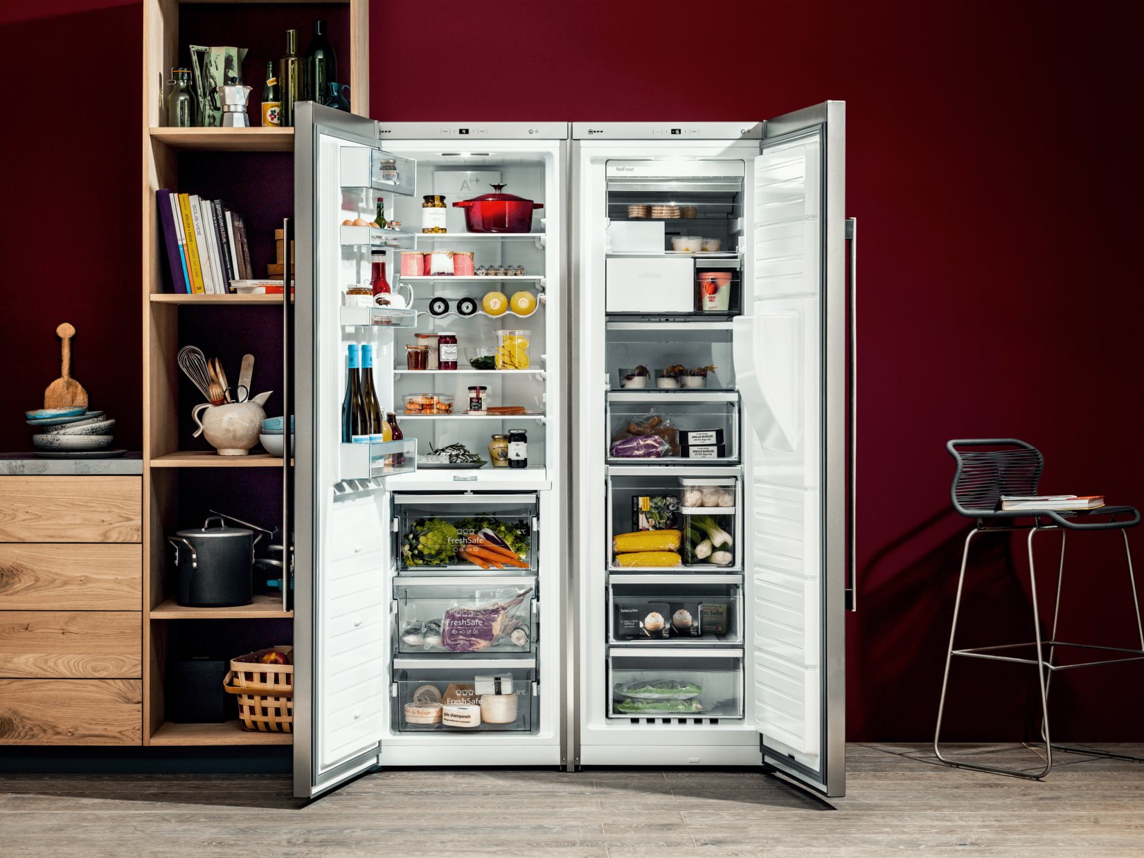 Die verschiedenen Kühlzonen des Kühlschranks