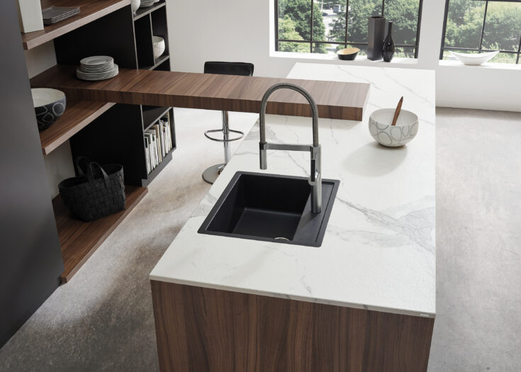 Arbeitsplatte Keramik weiß