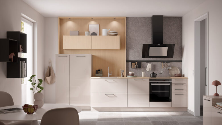 Klassische Einzeilige Küche