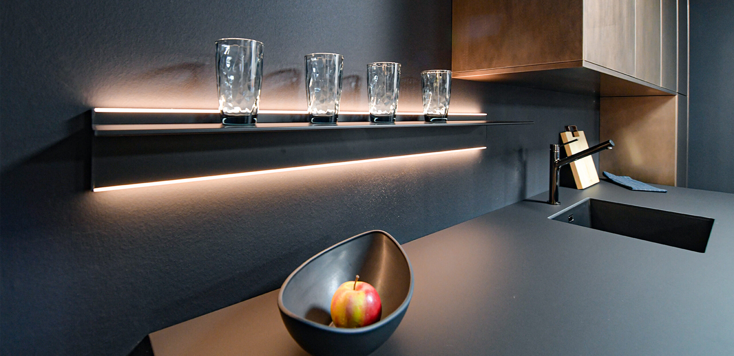 Lichtleiste sorgt für ein schönes Ambiente