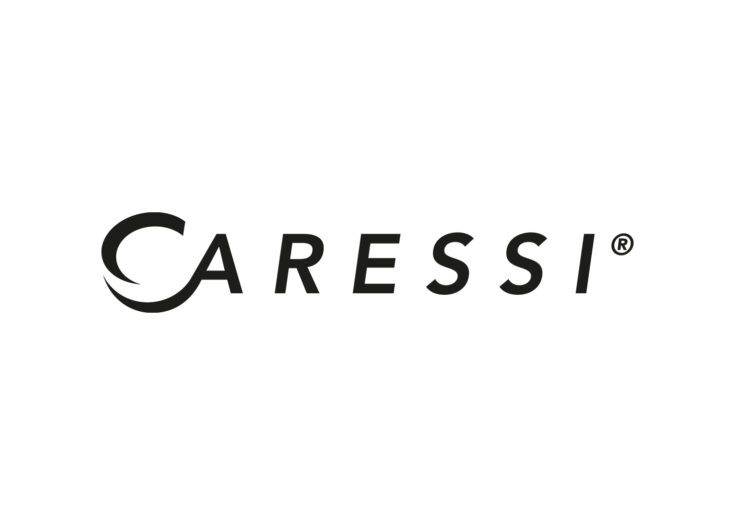 Caressi Marken-Logo in schwarz mit weißem Hintergrund