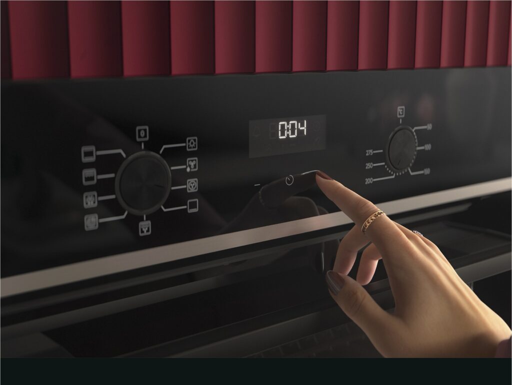 Touchdisplay auf AEG Backofen