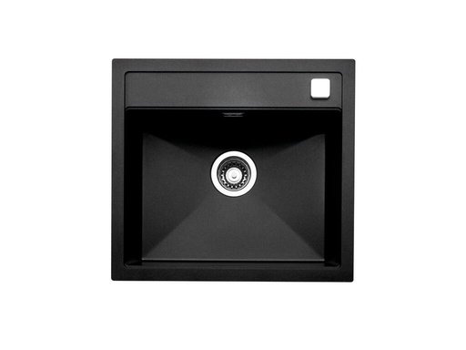 Schwarze Spüle von Naber in matt schwarz ANGOLA