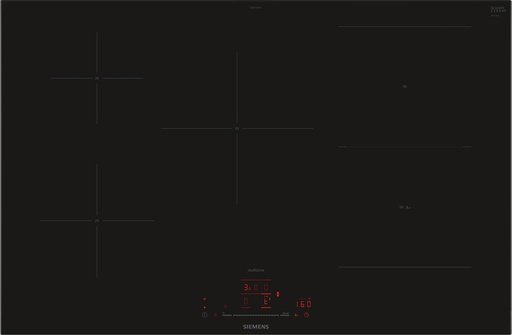 Glaskeramikfeld von Siemens mit 4 Induktionsflächen
