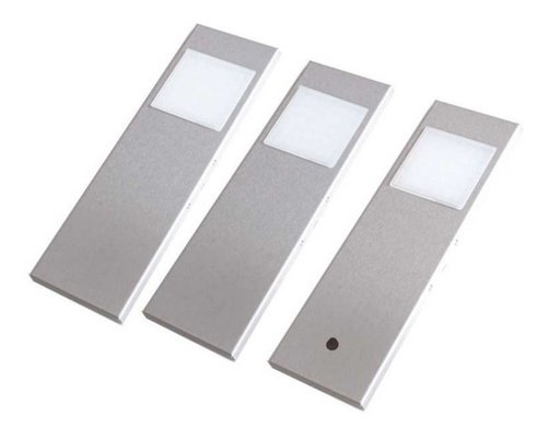 Drei Unterbauleuchten in Silver von Caressi Tadeo