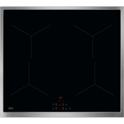 Autarkes AEG Induktionskochfeld mit Edelstahlrahmen