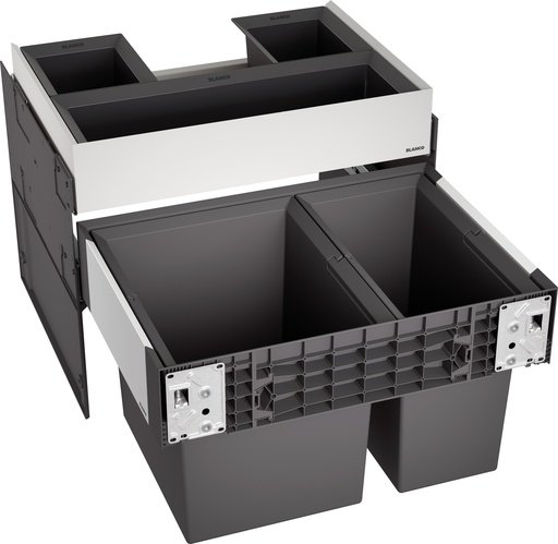 Blanco Select II Müllsystem mit Organisationsschublade.