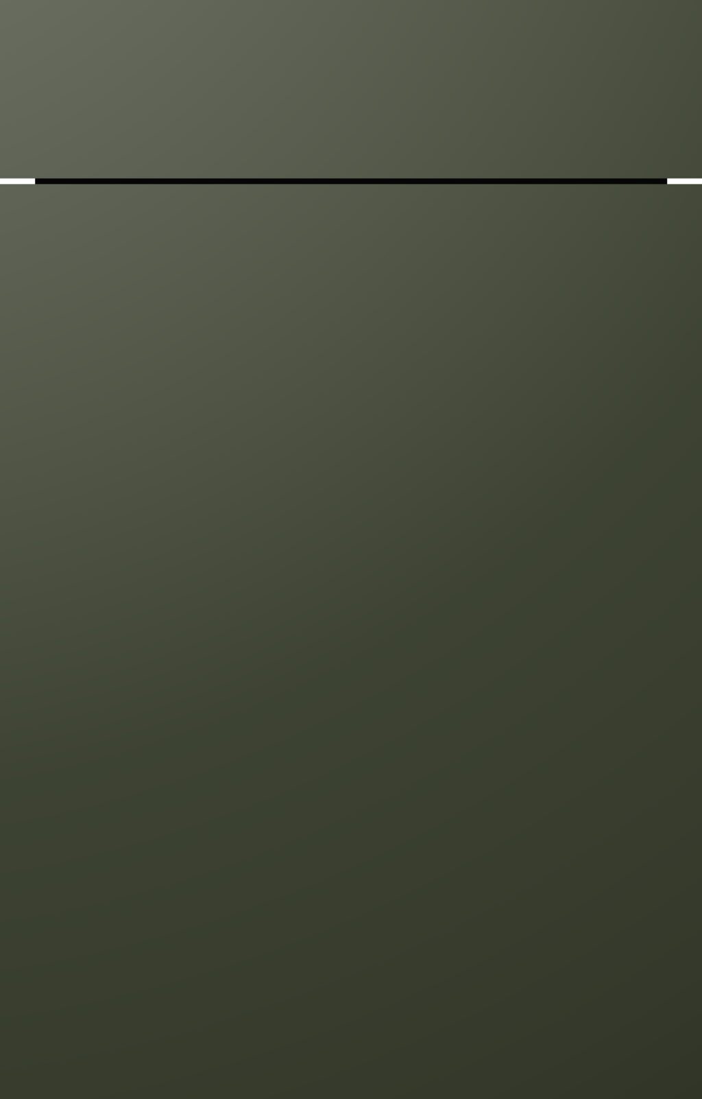 Matte Küchenfront Modell SCALA in der Farbe Olivgrün.