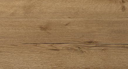 Detailansicht einer Arbeitsplatte im Dekor Alteiche Natur mit Astlöchern und Rissen.