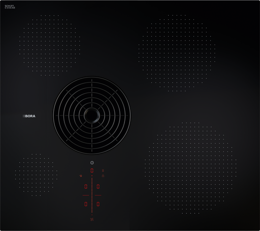 BORA S Pure Kochfeld mit asymmetrischen Kochzonen und Touch-Bedienung.