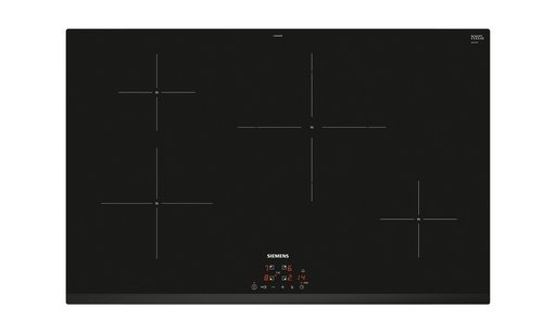 Siemens iQ300 Induktionskochfeld mit Touch-Bedienung und vier Kochzonen.