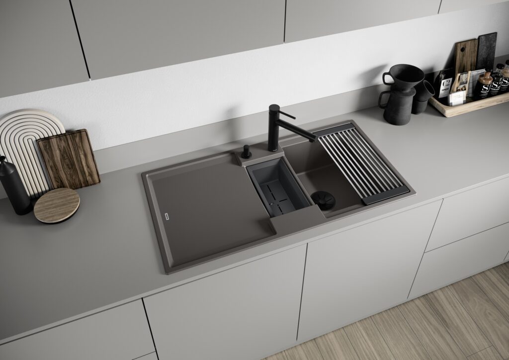 Blanco ADIRA 6 S Spüle in Anthrazit mit Armatur