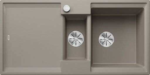 Braune Blanco ADIRA 6 S Spüle mit Abtropffläche