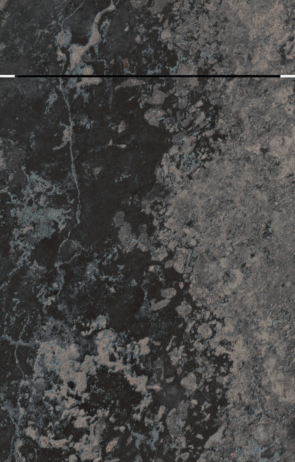 Küchenfront in Granit Dunkelgrau Struktur