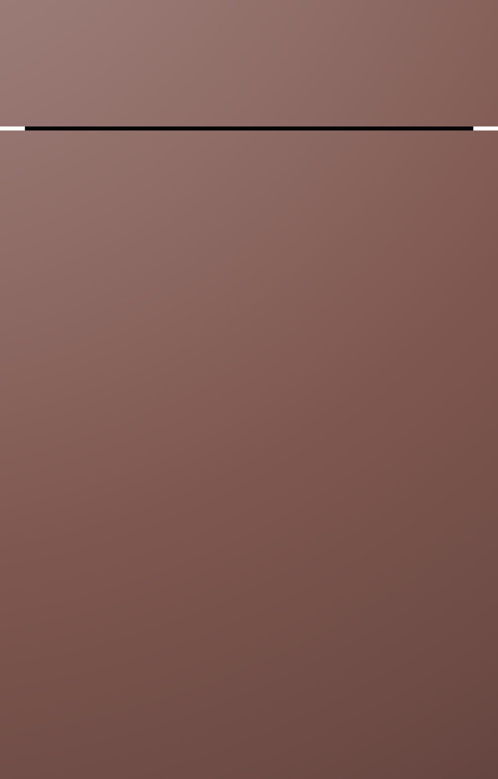 Küchenfront Modell SCALA im Farbton Amarant, mattes dunkles Rotbraun.